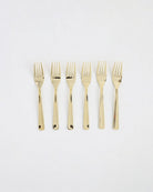 Gold Plated Layluck Tea Fork – 6 Pcs - Baitishk