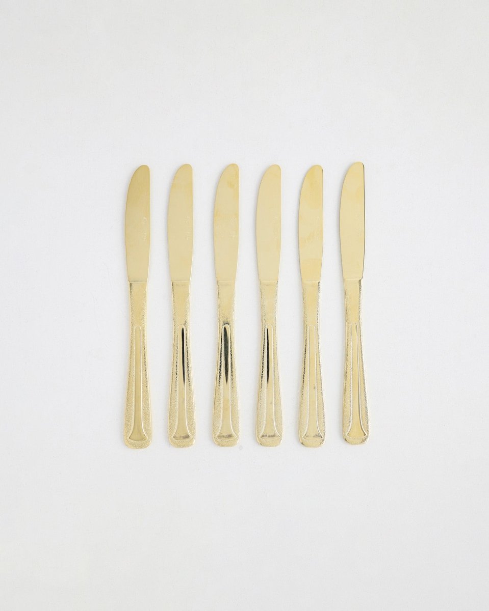 Gold Plated NCF Fruit Knife – 6 Pcs - Baitishk