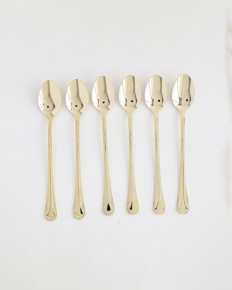 Gold Plated NCF Soda Spoon – 6 Pcs - Baitishk