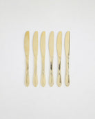 Gold Plated TB Dessert Knife – 6 Pcs - Baitishk