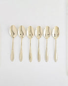 Gold Plated TB Dessert Spoon – 6 Pcs - Baitishk