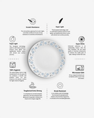 La Opala 40Pcs Dinner Set Ivory Collection - Baitishk