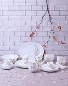 La Opala Classique Dinner Set, Golden Fall - Baitishk
