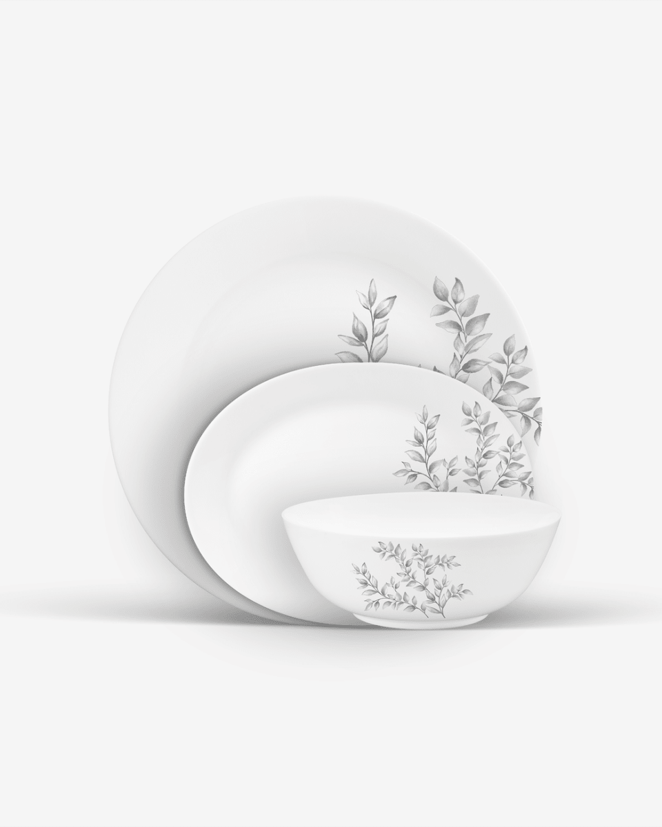 La Opala Pearl Dinner Set, Dusky Vines - Baitishk