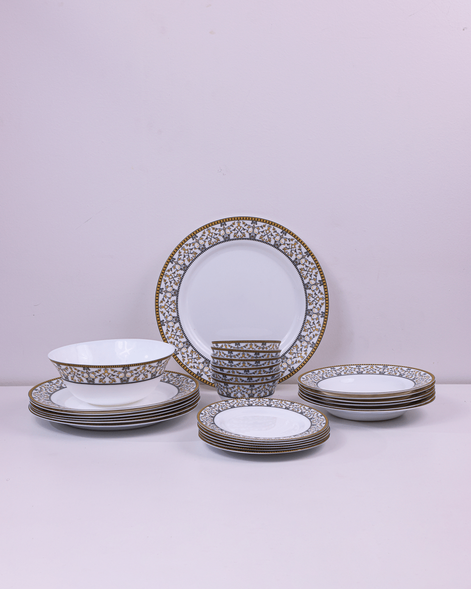 La Opala Sovrana Dinner Set , Morrocon Gold - Baitishk