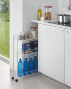 Metaltex 3 Tier Rolling Cart Fino 3 Kitchen Organisers and Storage MT493