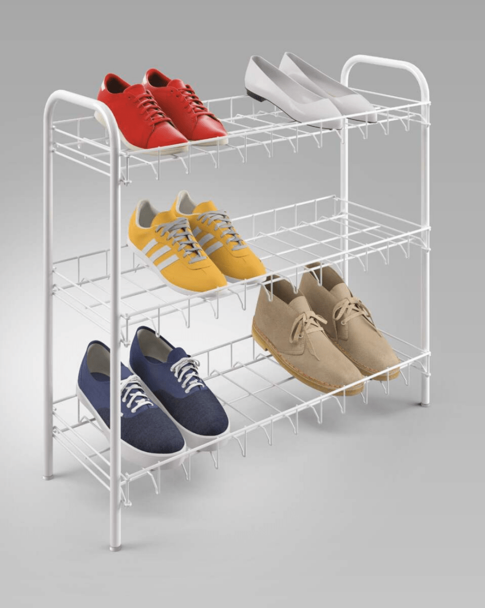 Metaltex 3 Tier Shoe Rack - Baitishk
