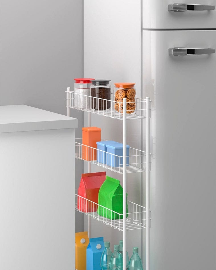 Metaltex 4 Tier Rolling Cart Fino 4 Kitchen Organisers and Storage MT494