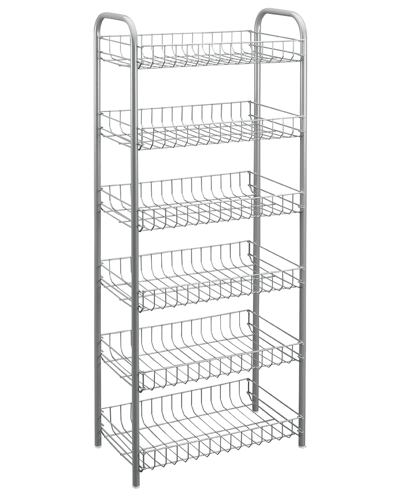 Metaltex 6 Tier Rolling Cart Monaco Kitchen Organisers and Storage MT496