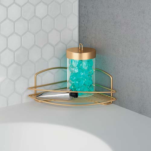 Metaltex Brass Onda 1 Tier Corner - Baitishk