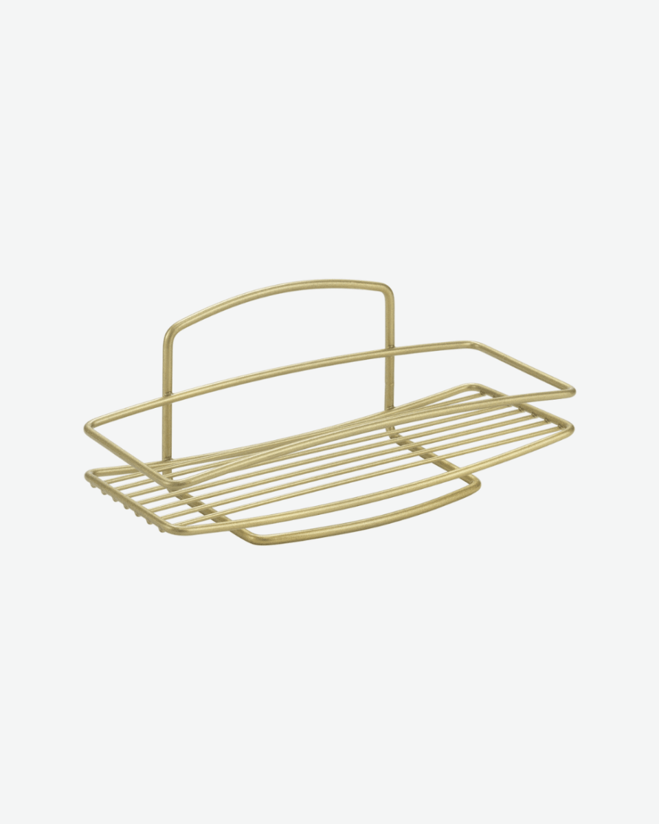 Metaltex Brass Onda 1 Tier Rectangular Shelf - Baitishk
