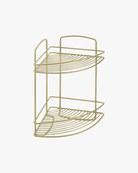 Metaltex Brass Onda 2 Tier Corner - Baitishk