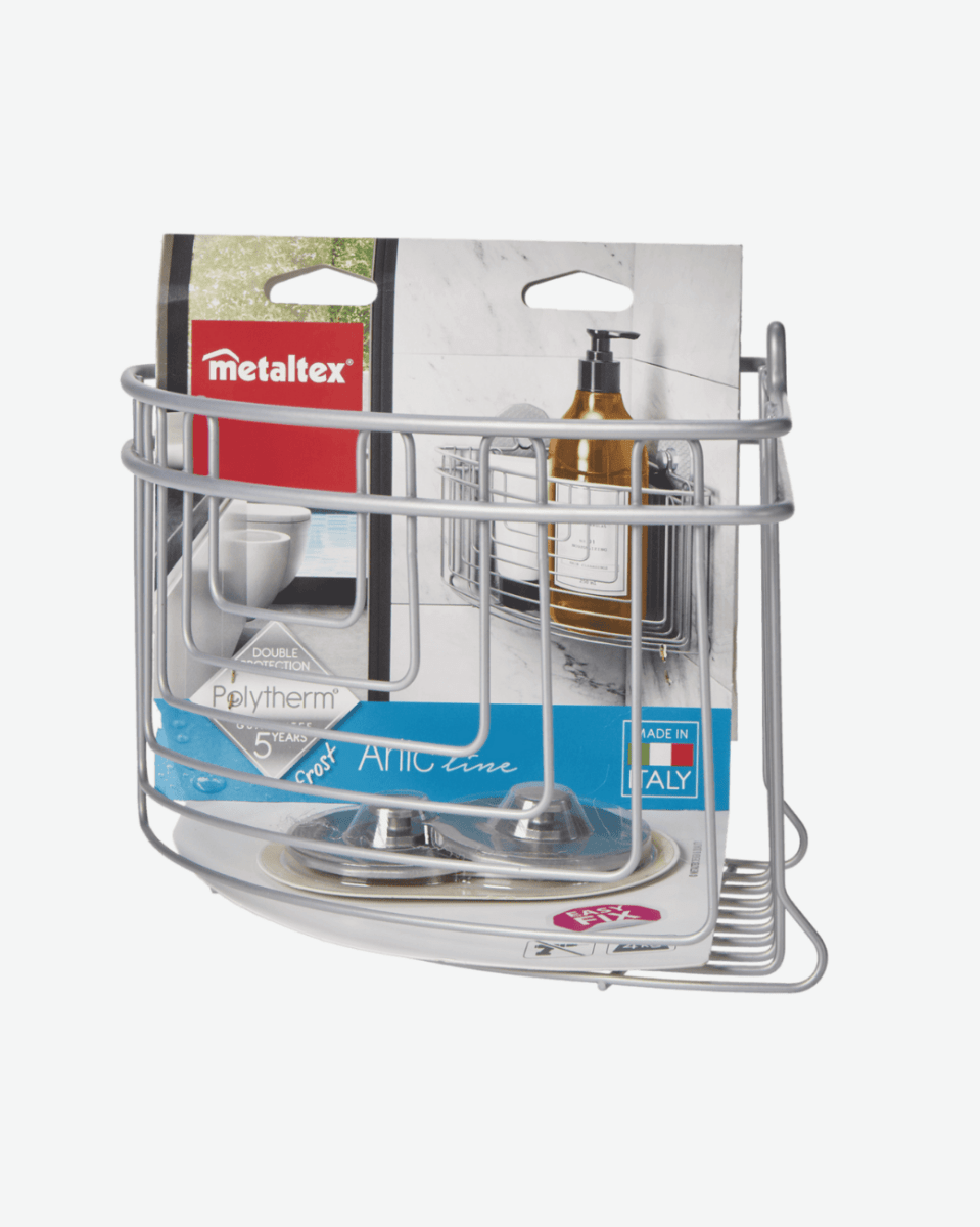 Metaltex Frost Tall Corner Shelf - Baitishk