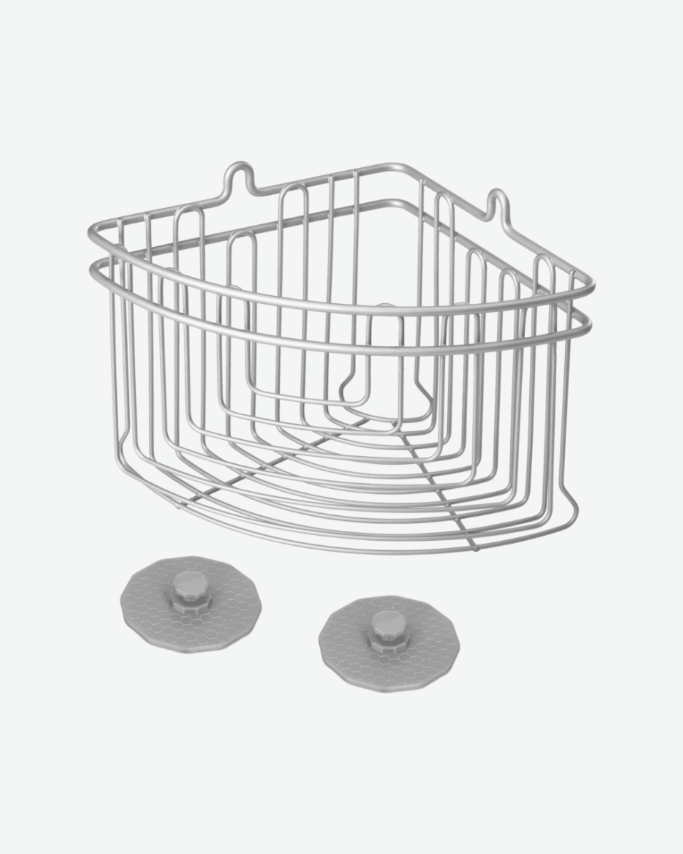 Metaltex Frost Tall Corner Shelf - Baitishk