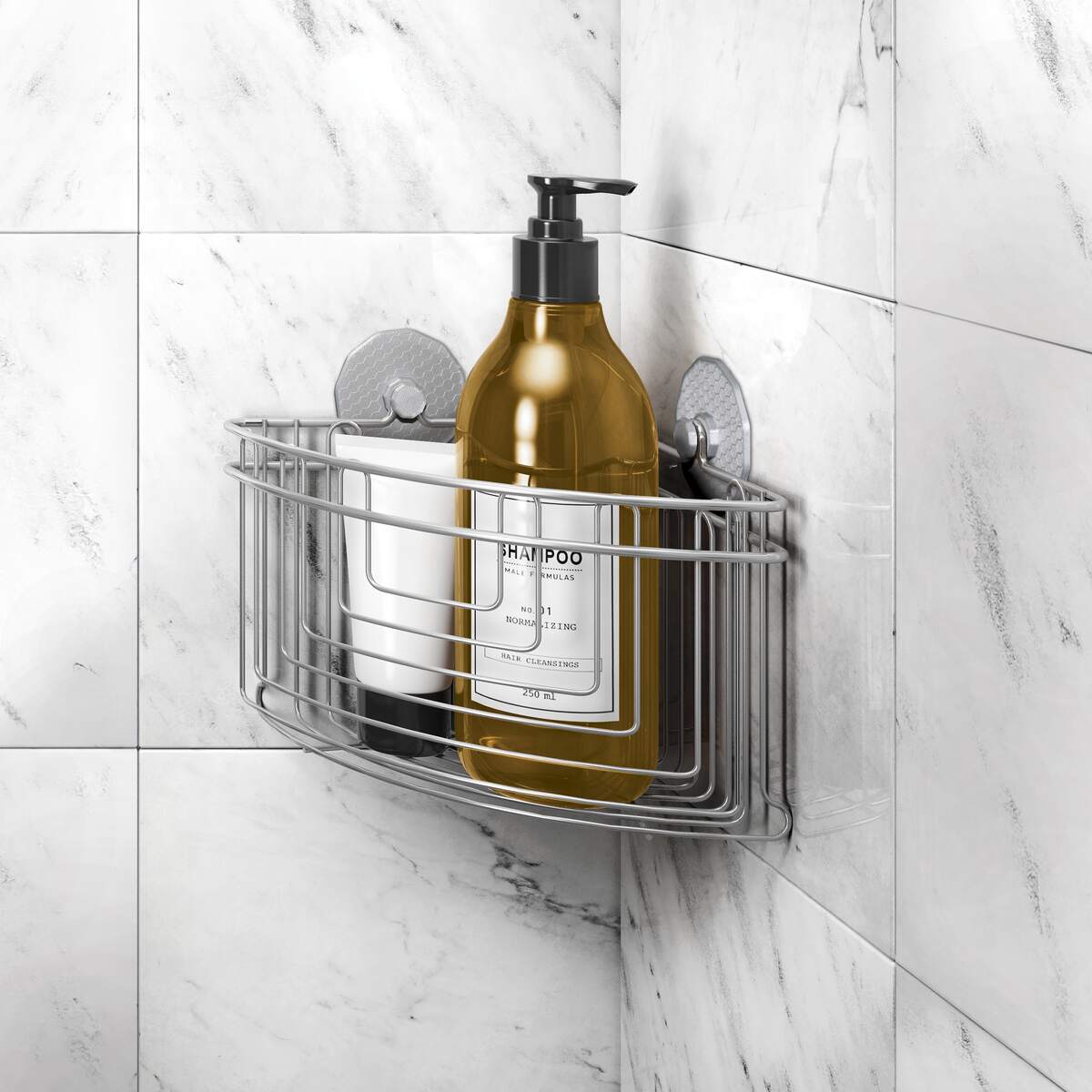 Metaltex Frost Tall Corner Shelf - Baitishk