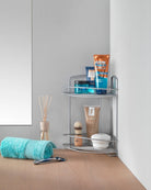 Metaltex Onda 2 Tier Corner Shelf - Baitishk