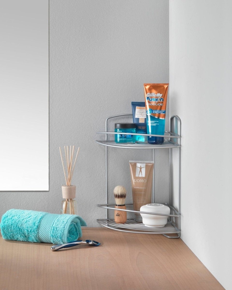 Metaltex Onda 2 Tier Corner Shelf - Baitishk