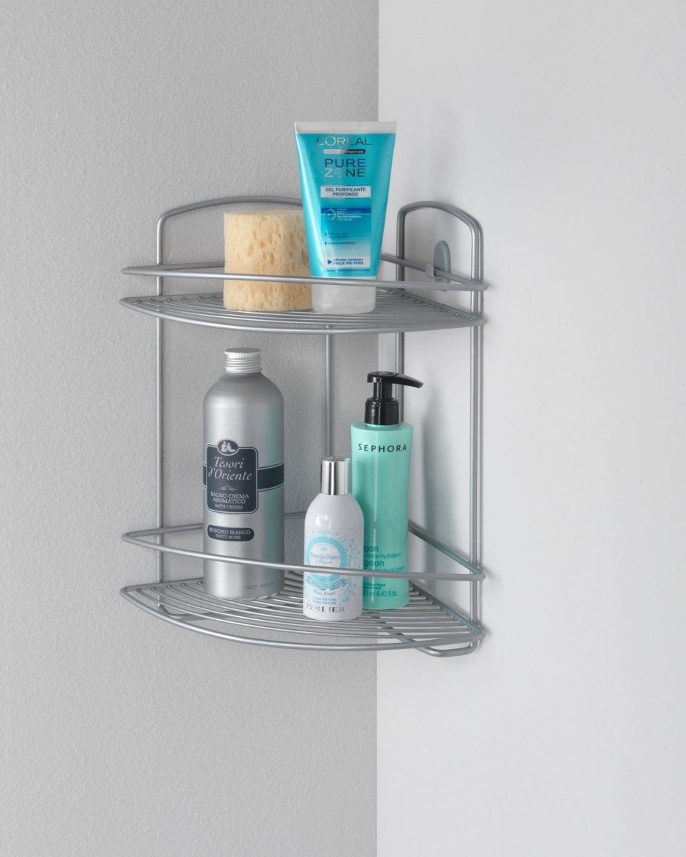 Metaltex Onda 2 Tier Corner Shelf - Baitishk