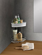Metaltex Orbit 2 Tier Corner Shelf - Baitishk