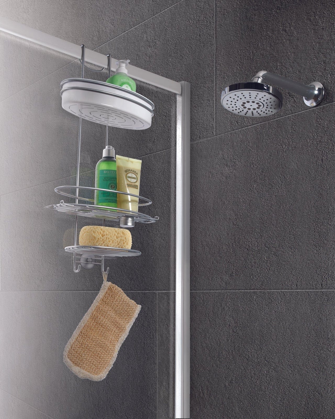 Metaltex Orbit Shower Caddy Box Bathroom Organisers MT369