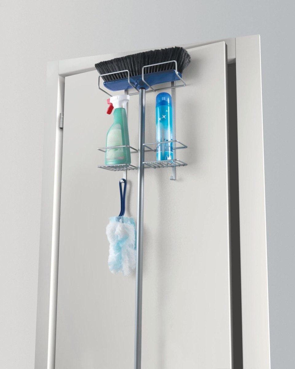 Metaltex Over The Door Broom Hanger - Baitishk