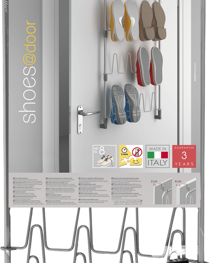 Metaltex Over The Door Hanger Home Organisers MT394