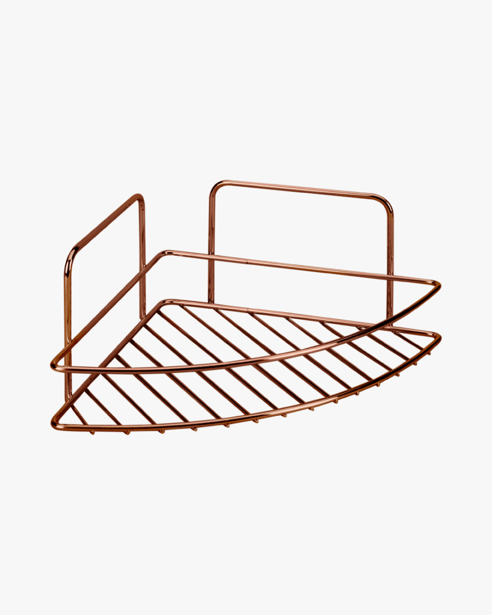 Metaltex Reflex Copper 1 Tier Corner Shelf - Baitishk