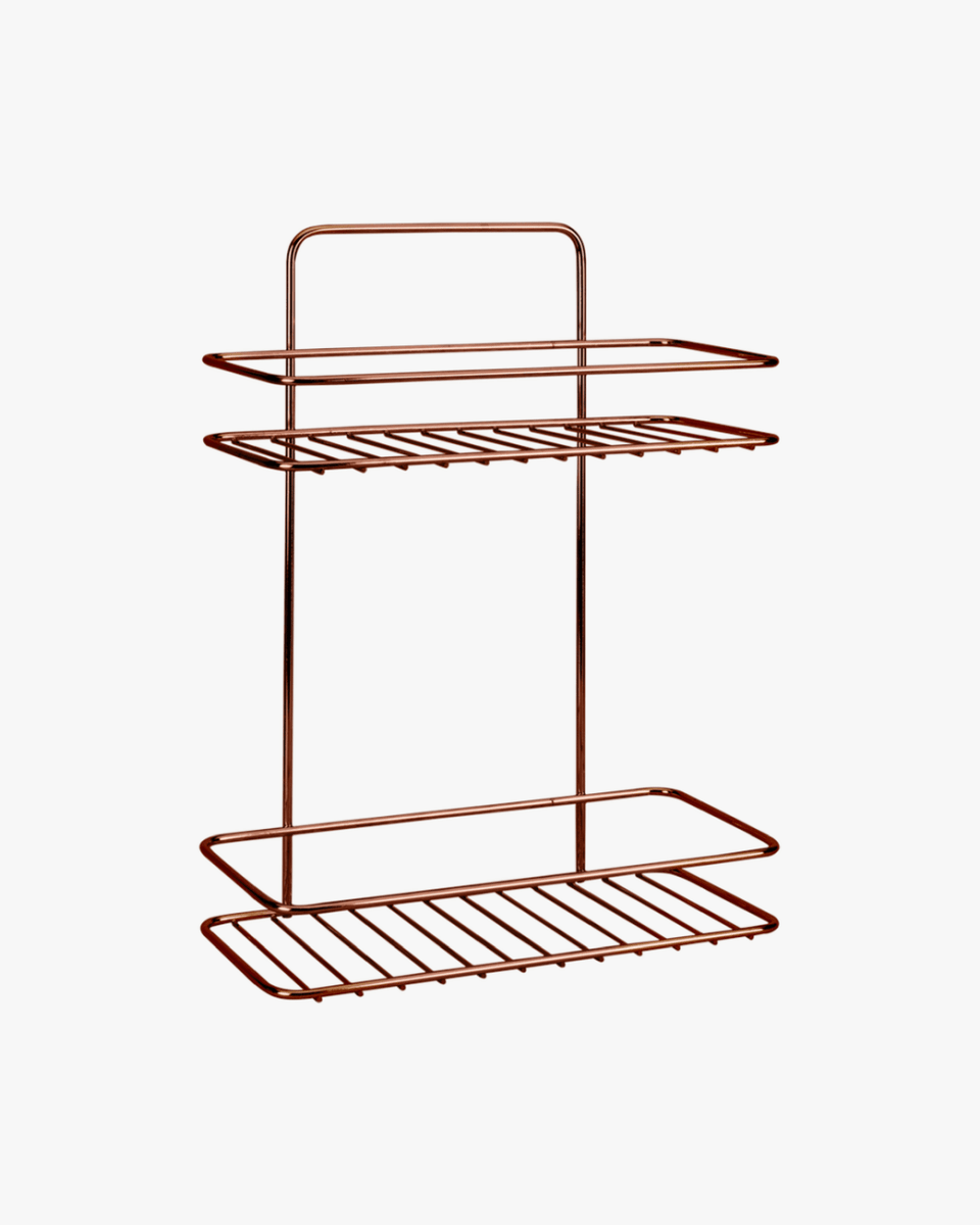 Metaltex Reflex Copper 2 Tier Rectangle Shelf - Baitishk