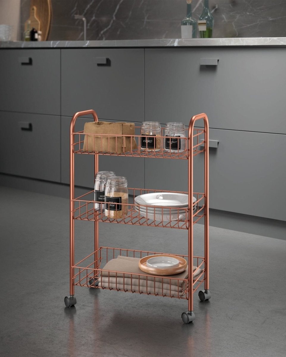 Metaltex Rolling Cart Copper - Baitishk