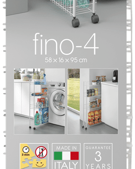 Metaltex Rolling Cart Fino 4 - Baitishk
