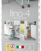 Metaltex Rolling Cart Fino 4 - Baitishk
