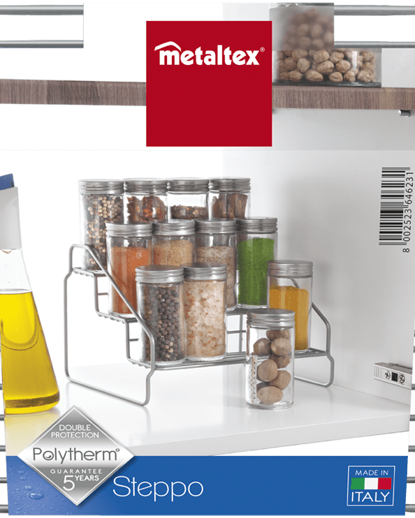 Metaltex Spice Rack Steppo Kitchen Organisers and Storage MT333