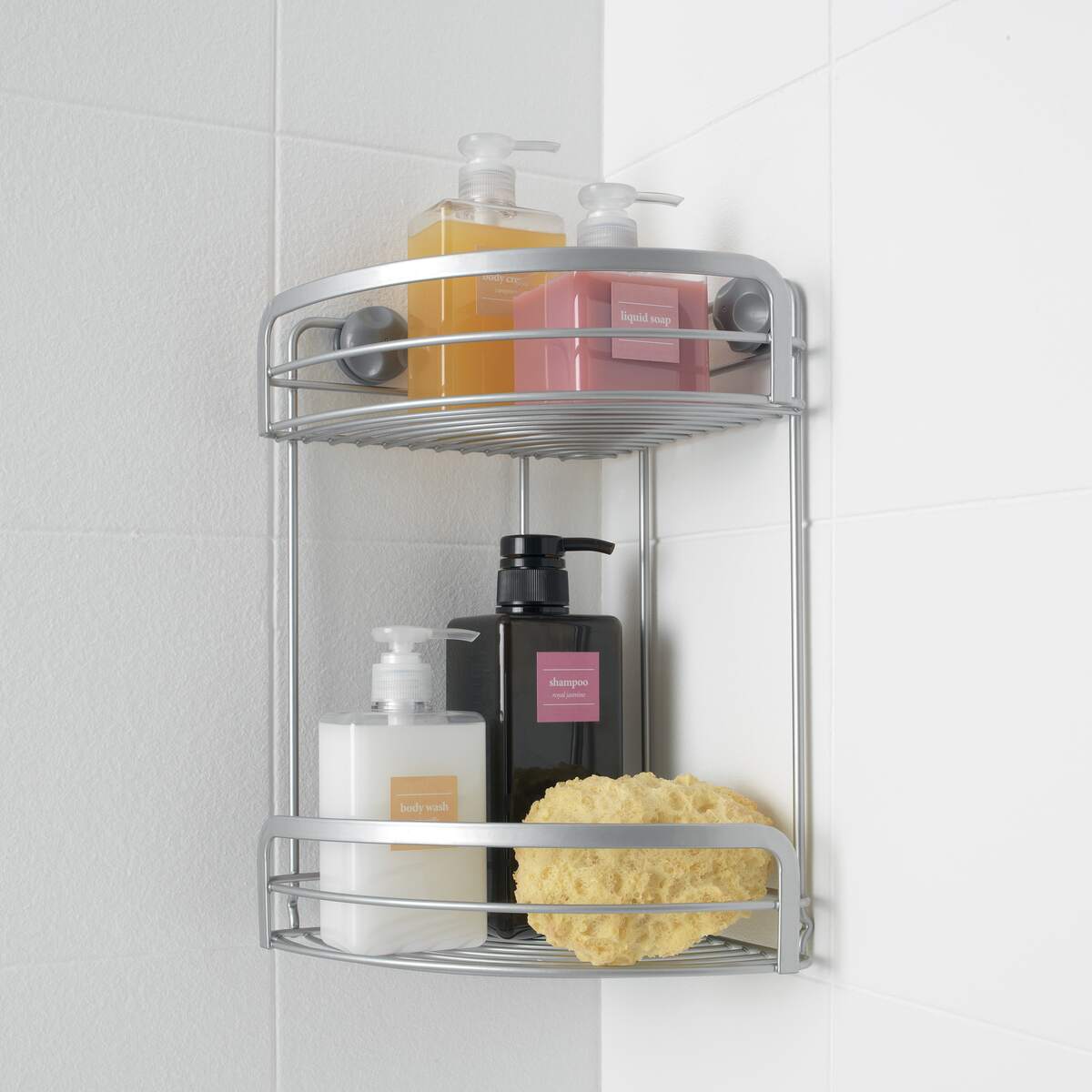 Metaltex Viva 2 Tier Corner Shelf - Baitishk