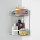 Metaltex Viva 2 Tier Corner Shelf - Baitishk